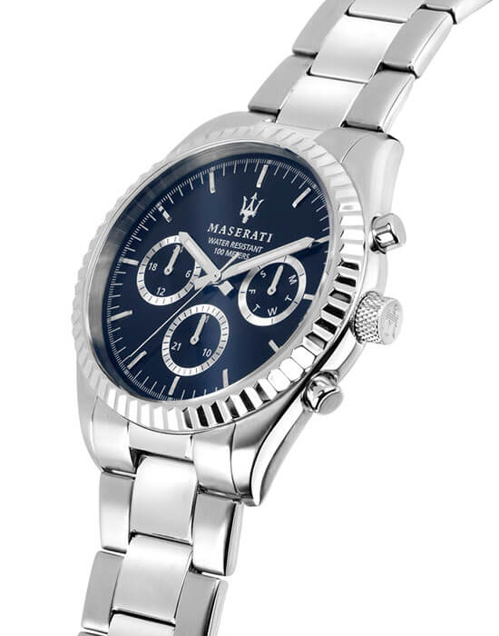 Maserati Maserati COMPETIZIONE R8853100022 кварцевые мужские часы часы крупный план синий циферблата