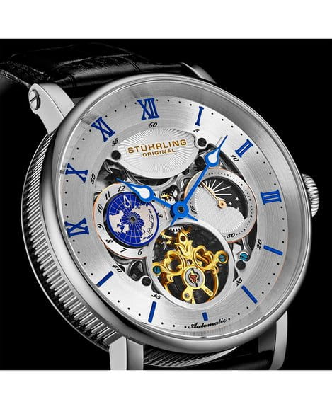 Stuhrling Stuhrling Majestic 1015.01 мужские часы серебристый циферблат на запястье