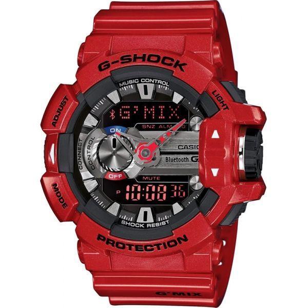 Casio Casio G-Shock GBA-400-4A G-SQUAD GBA-400-4A электронные мужские часы серый циферблат, браслет пластик — вид спереди