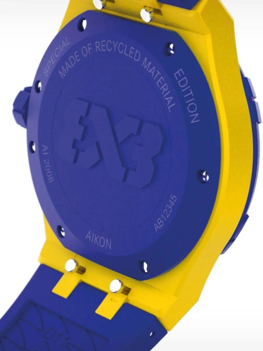 Maurice Lacroix Maurice Lacroix Aikon Tide Special Edition FIBA 3x3 AI2008-68YZ8-800-0, aikon швейцария мужские часы на браслете каучук боковой вид