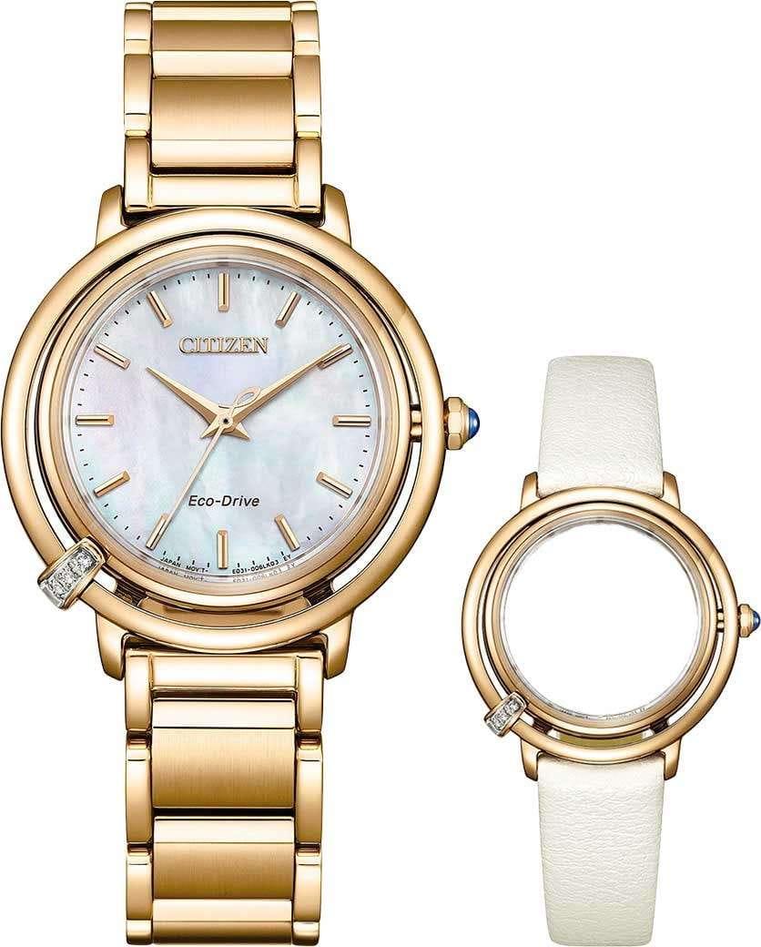 Citizen Citizen Citizen L EM1093-61D женские часы перламутровый циферблат на запястье