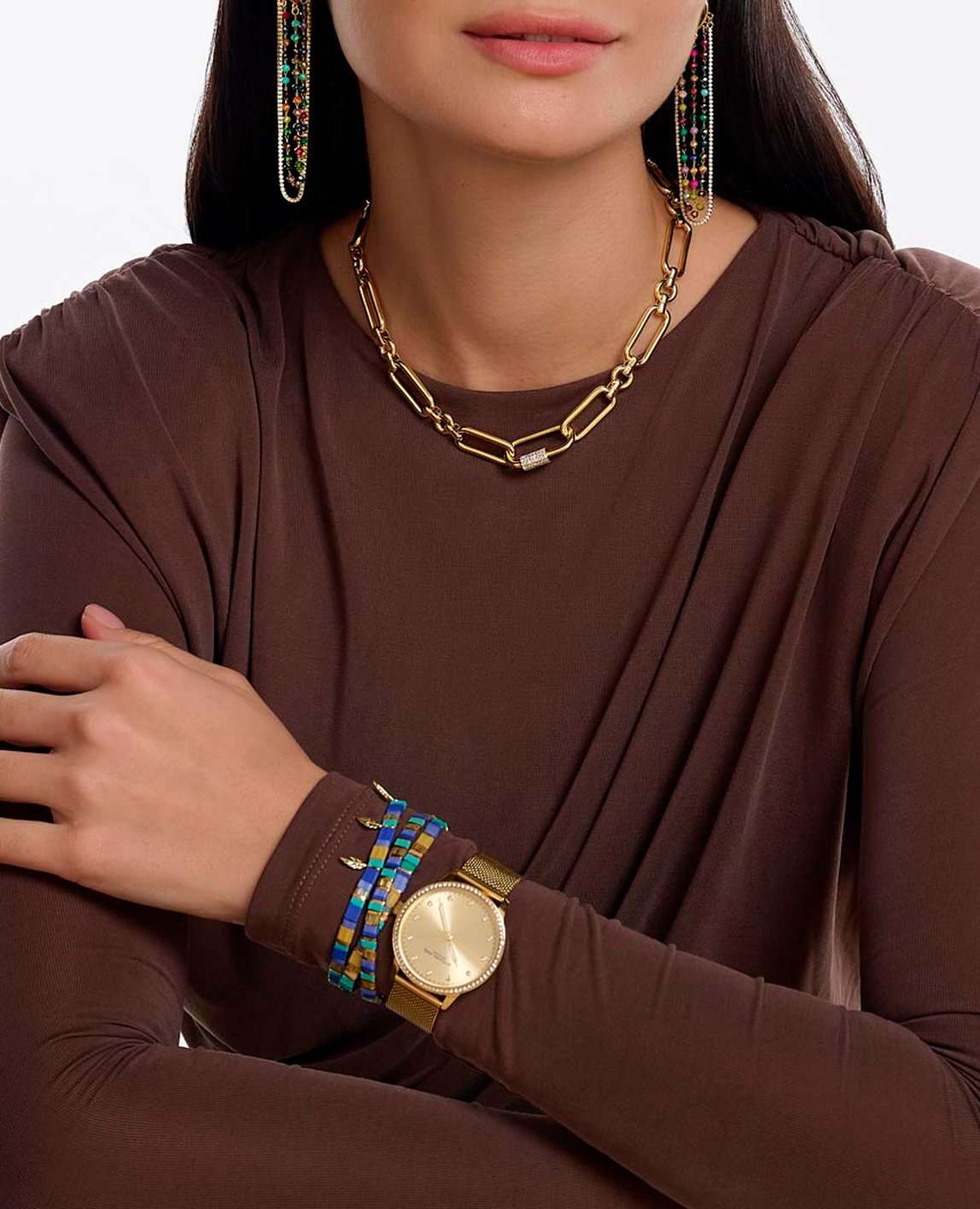 Stuhrling Stuhrling Dorset 3904.3,  сша женские часы на браслете нержавеющая сталь с pvd-покрытием боковой вид