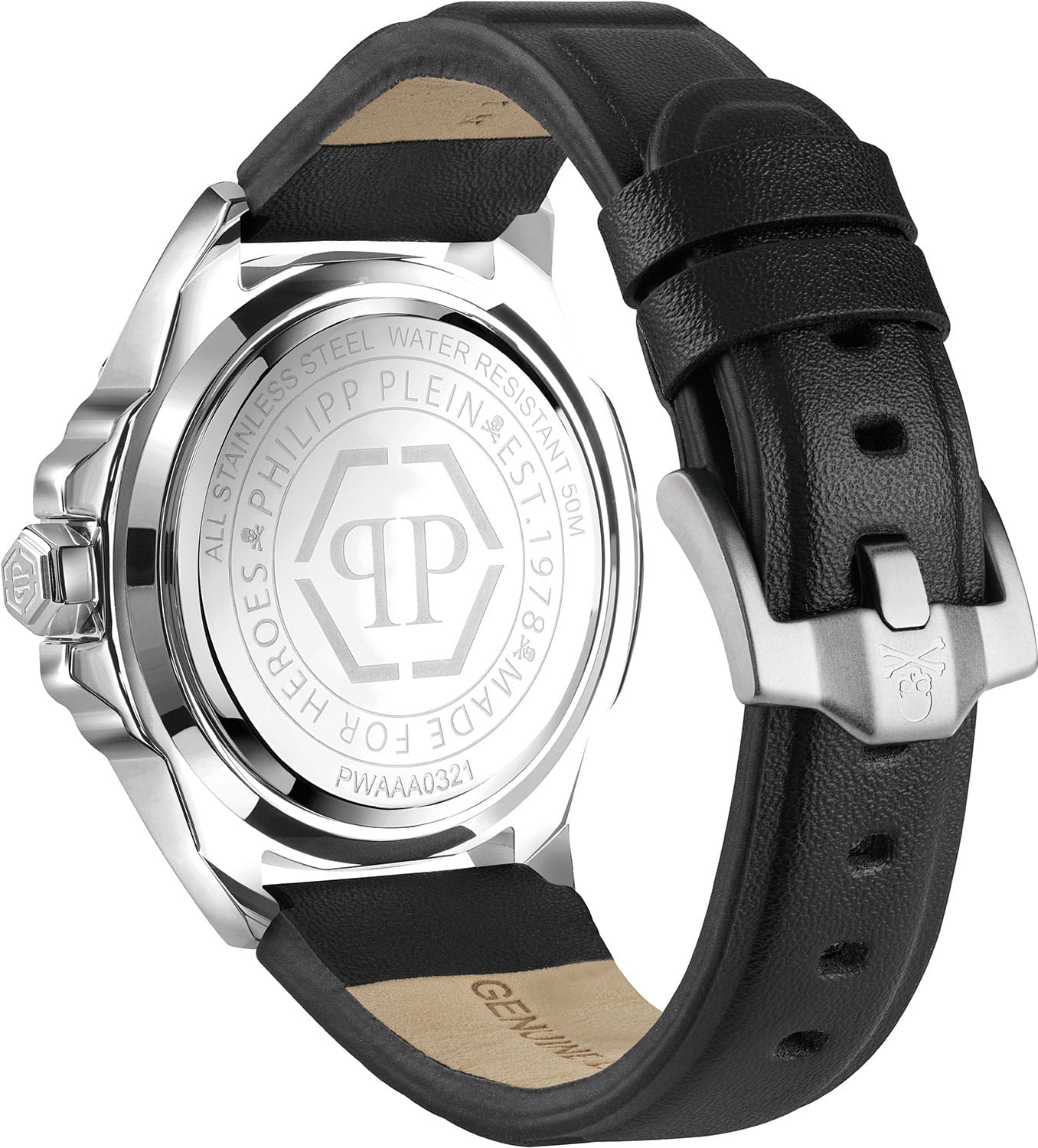 Philipp Plein Philipp Plein The Skull PWAAA0321 мужские часы черный циферблат на запястье