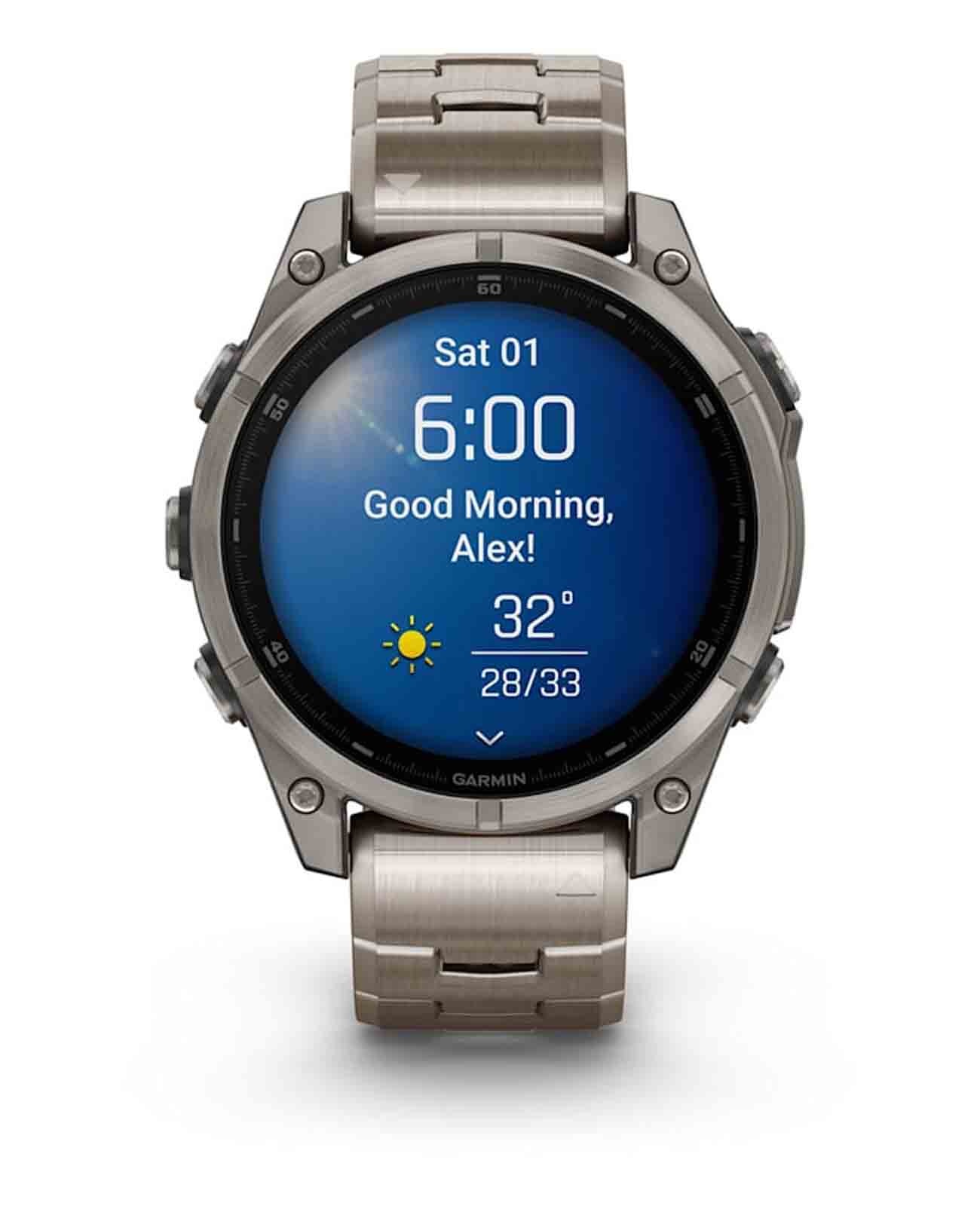 Garmin Garmin Fenix 8 010-02904-40, fenix сша мужские часы на браслете нержавеющая сталь боковой вид