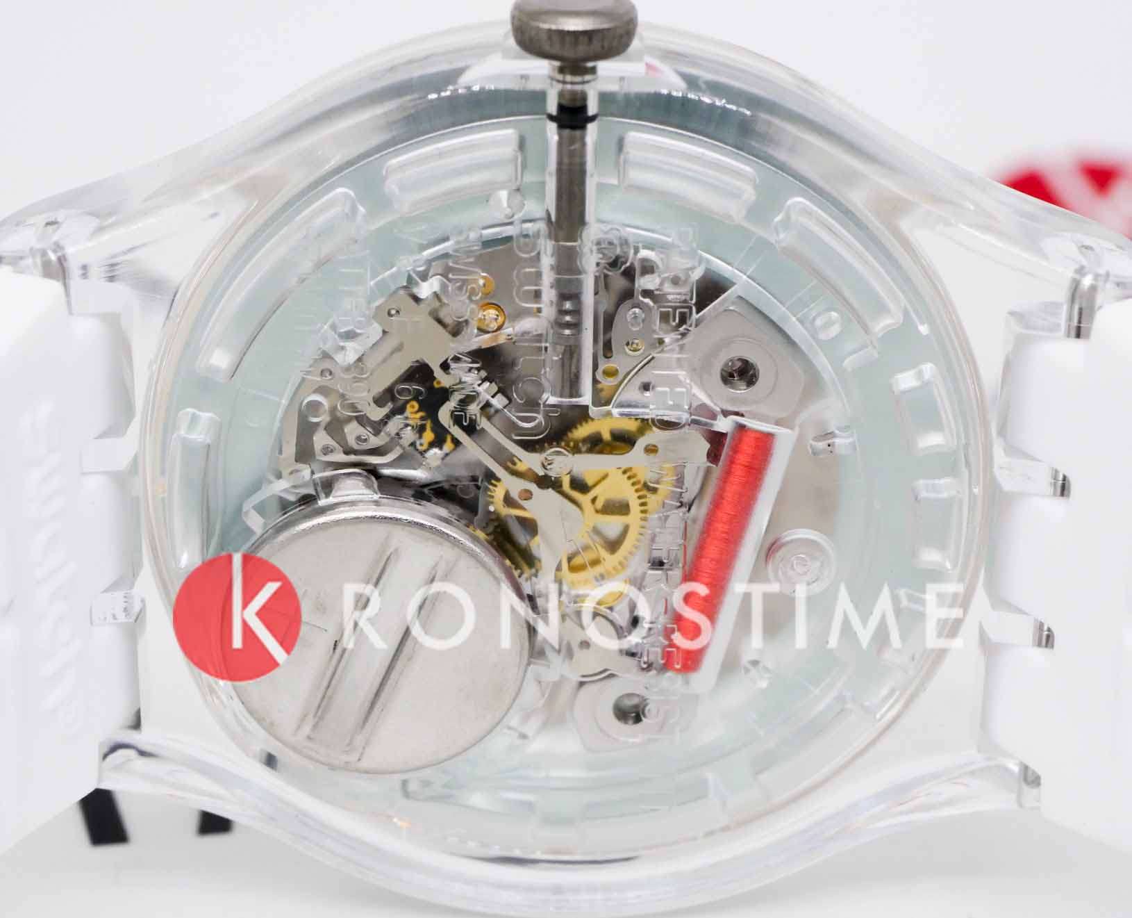 Swatch Swatch New Gent Biosourced SO29K704-S14 кварцевые женские часы часы крупный план белый циферблата