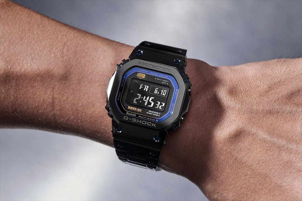 Casio Casio G-Shock MRG-B5000BA-1DR (MRG-B5000BA-1) MRG, наручные мужские часы фото под углом