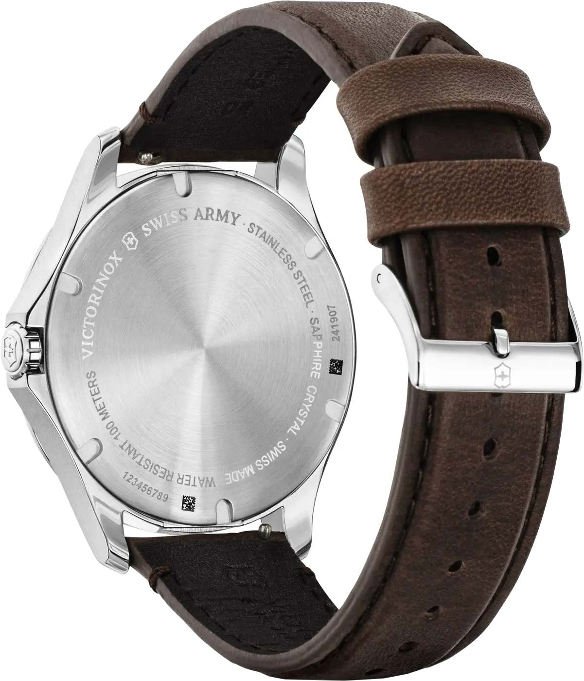 Victorinox Victorinox ALLIANCE 241907, alliance швейцария мужские часы на браслете кожаный боковой вид