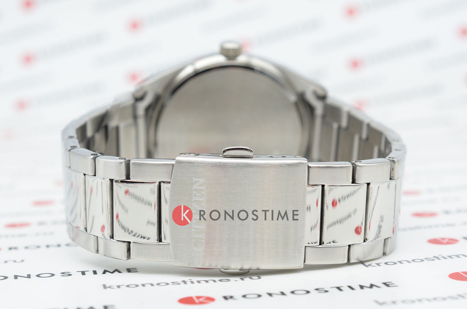 Citizen Citizen Basic BI5110-54B кварцевые мужские часы часы крупный план бежевый циферблата