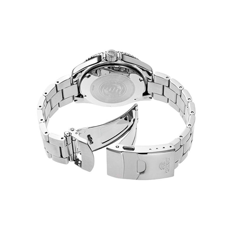 Orient Orient Mako Kamasu RA-AA0819N (RN-AA0819N) механические мужские часы часы крупный план черный циферблата