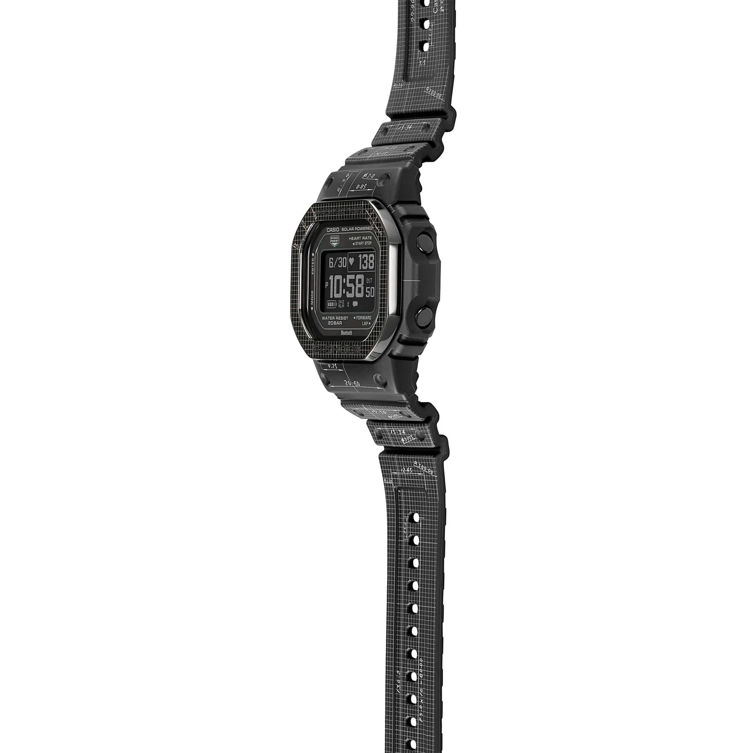 Оригинальные часы Casio Casio G-Shock DW-H5600EX-1DR (DW-H5600EX-1) электронные калибр механизма  общий вид