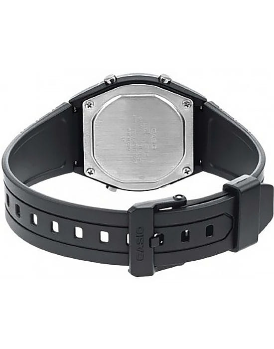 Casio Casio Collection W-202-1A, illuminator япония мужские часы на браслете пластик боковой вид