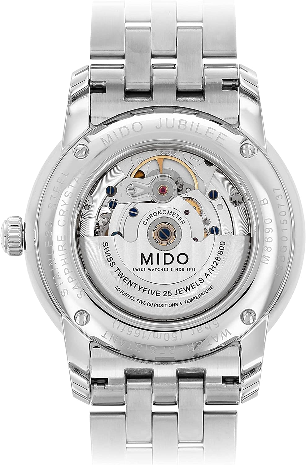 Mido Mido Baroncelli II M8608.4.21.1 мужские часы серебристый циферблат на запястье
