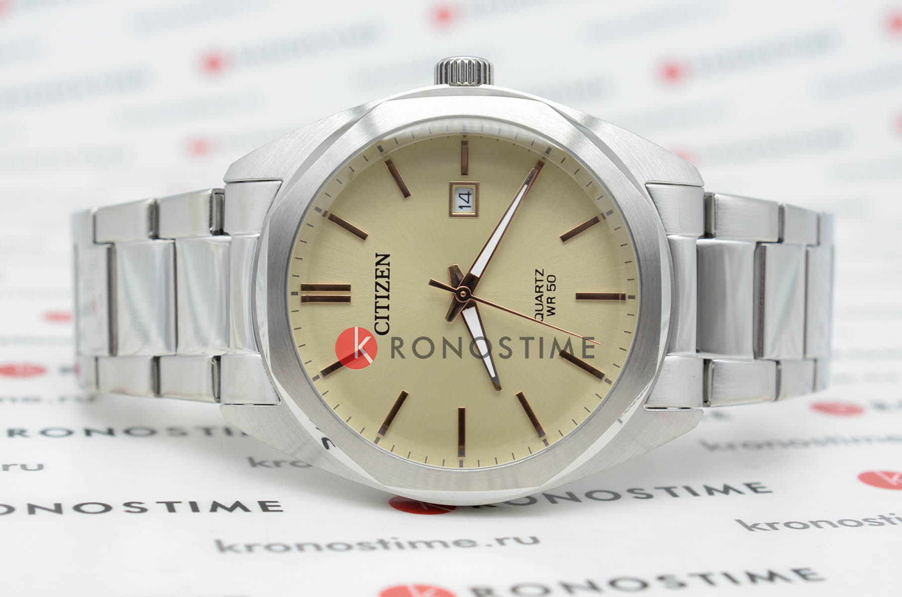 Citizen Citizen Basic BI5110-54B , наручные мужские часы фото под углом