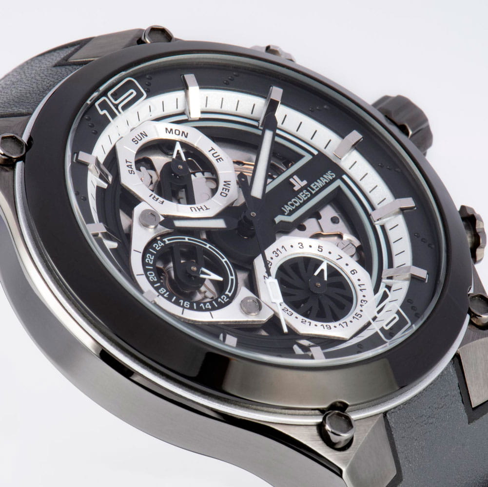 Jacques Lemans Jacques Lemans Sport 1-2150A мужские часы черный циферблат на запястье
