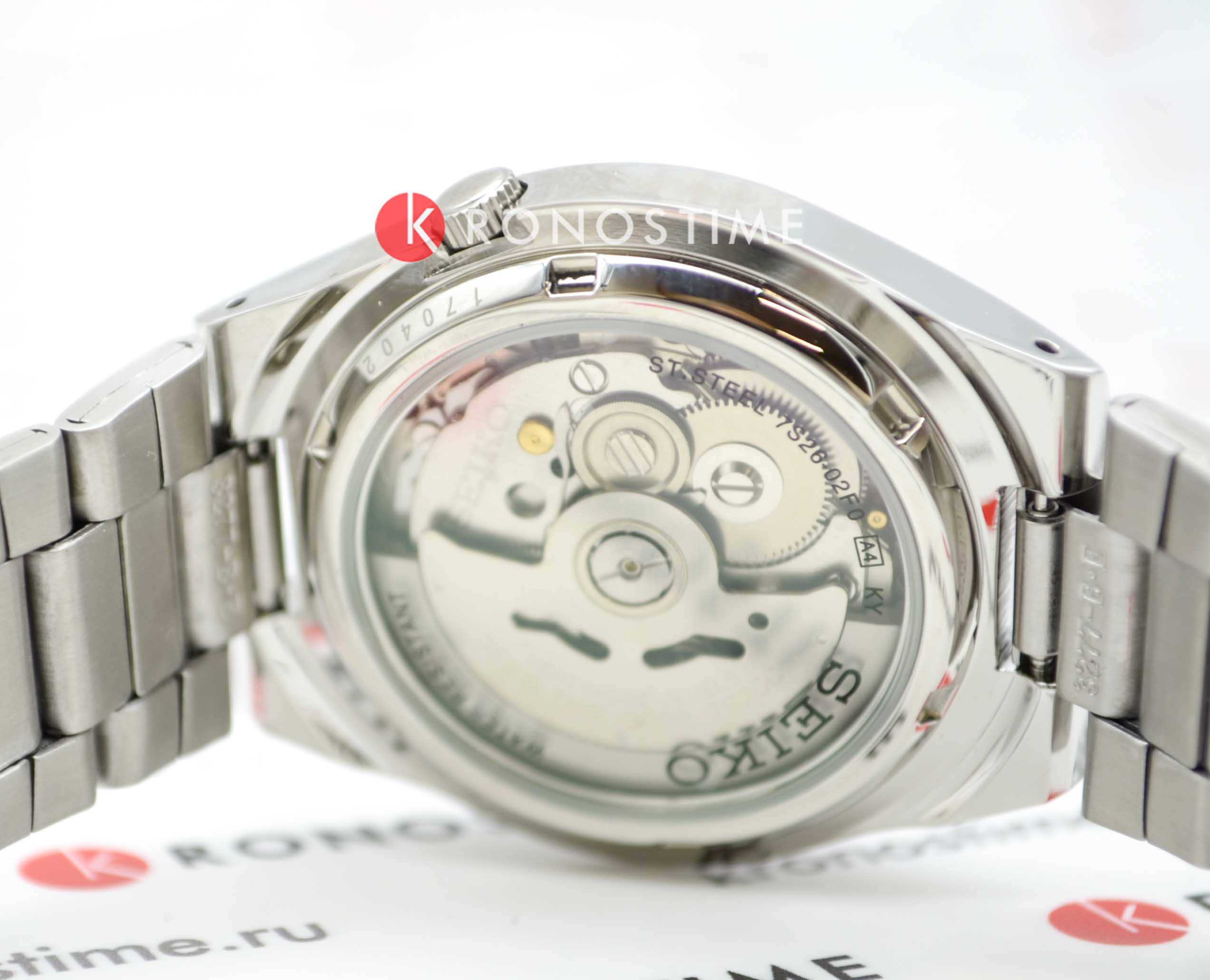 Seiko Seiko 5 Regular SNK603K1 механические мужские часы часы крупный план синий циферблата