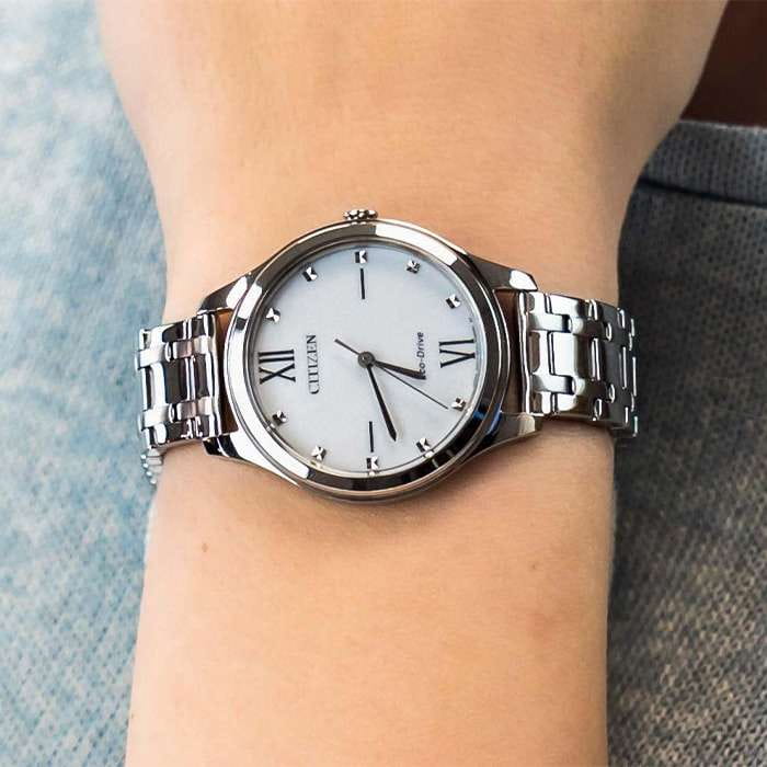 Citizen Citizen Eco-Drive EM0500-73A япония наручные женские часы заводная головка с логотипом Citizen