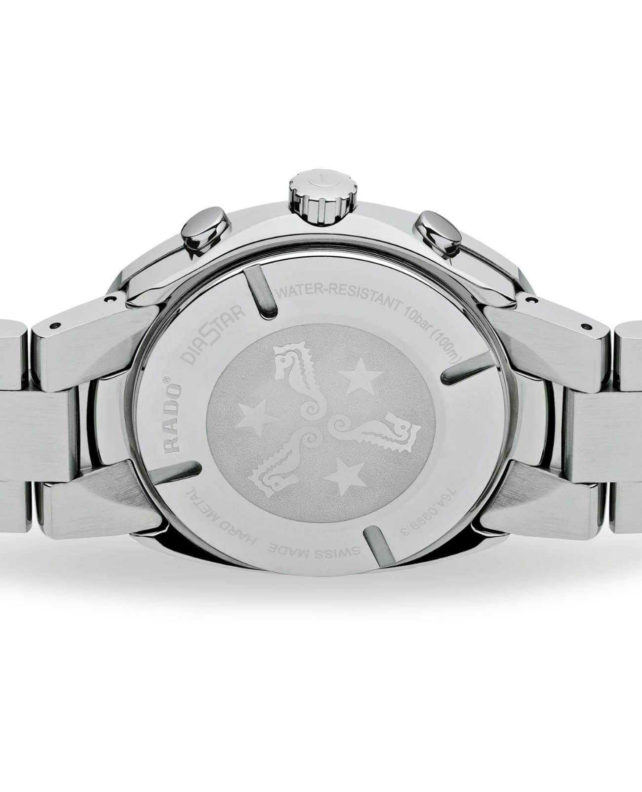 Rado Rado DiaStar Chronograph R12638173, diastar швейцария мужские часы на браслете нержавеющая сталь боковой вид