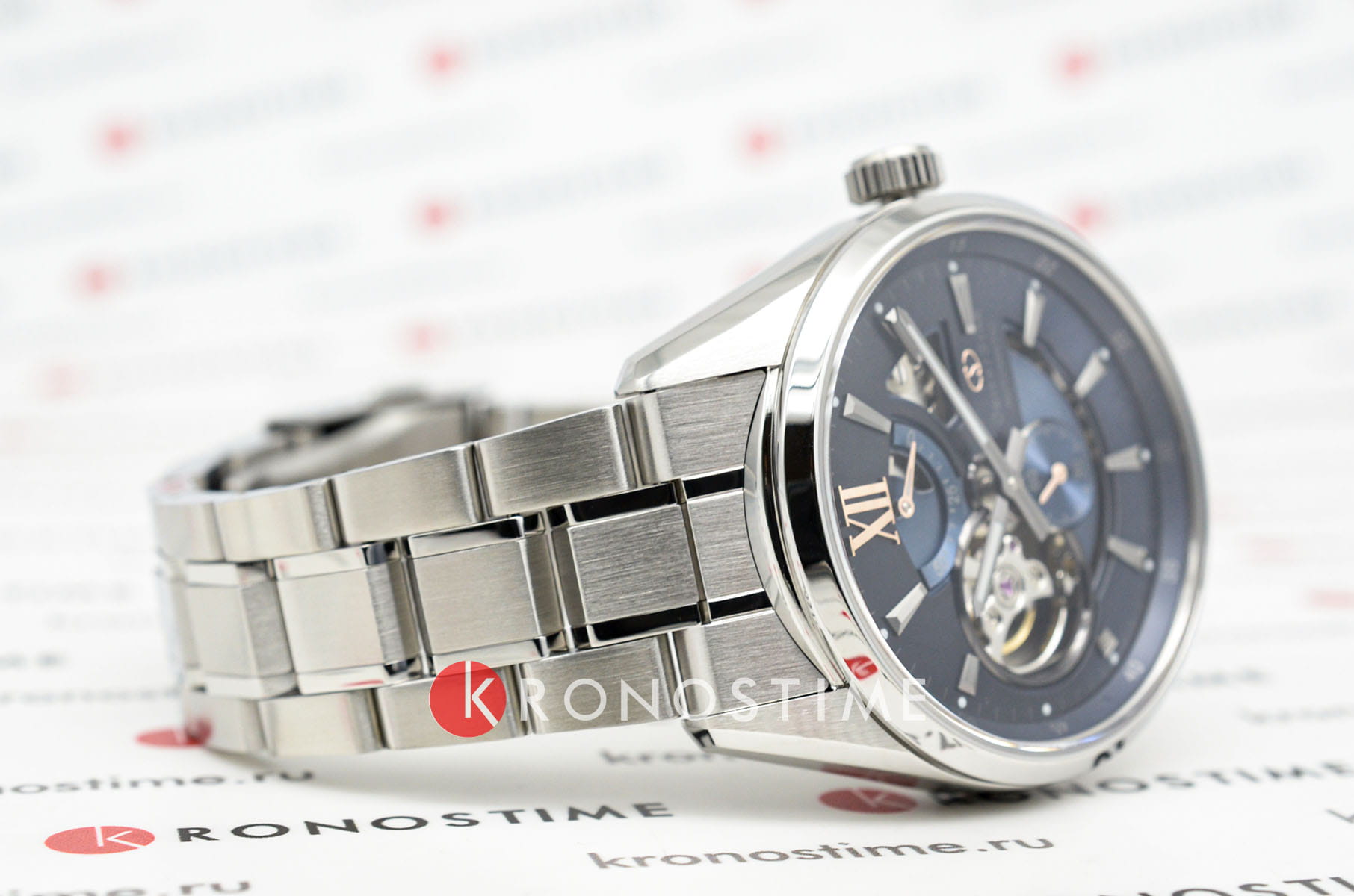 Orient Orient Star RE-AV0132L (RK-AV0132L), star япония мужские часы на браслете нержавеющая сталь боковой вид