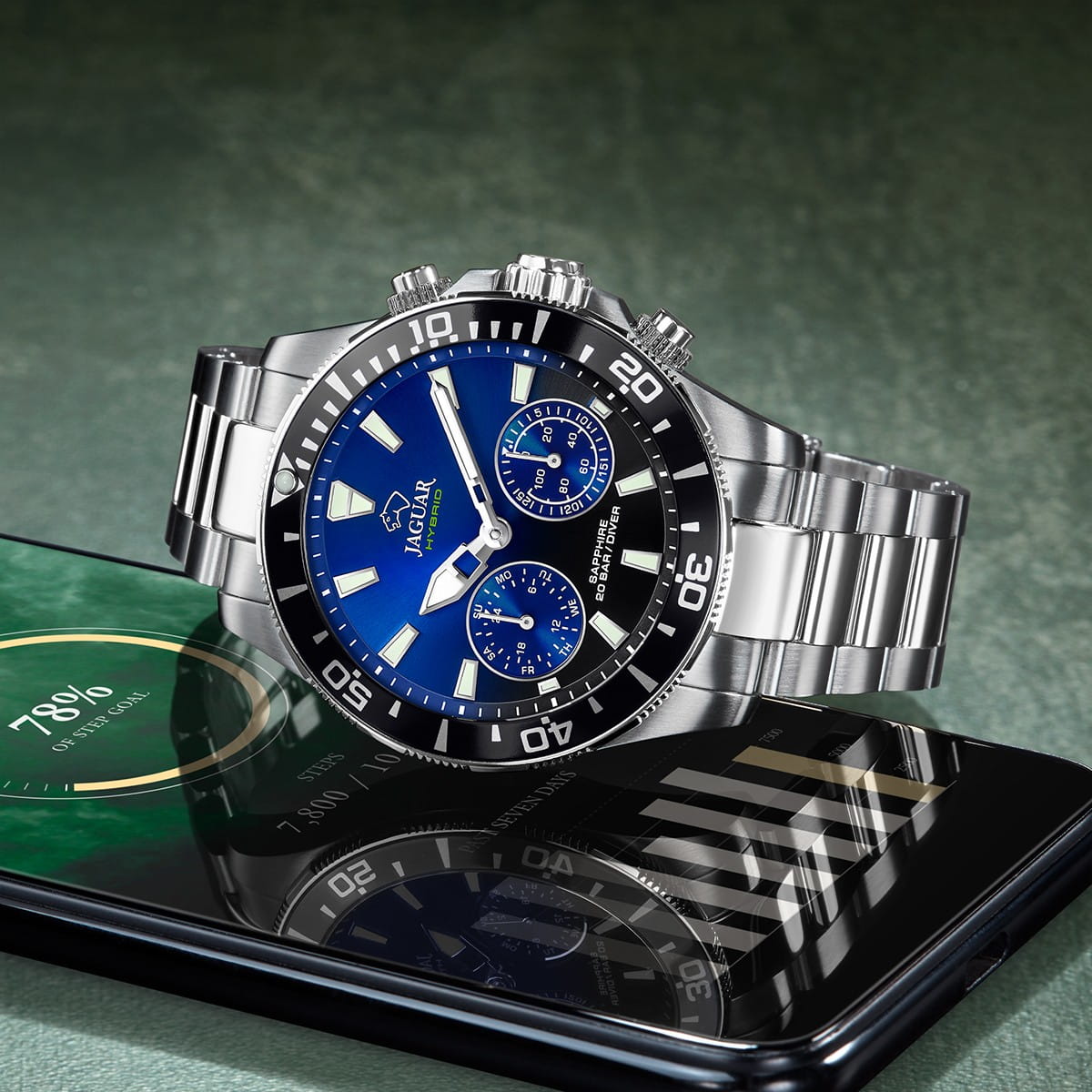 Jaguar Jaguar Connected J888/6 - наручные мужские часы наручные часы в перспективе синий циферблат