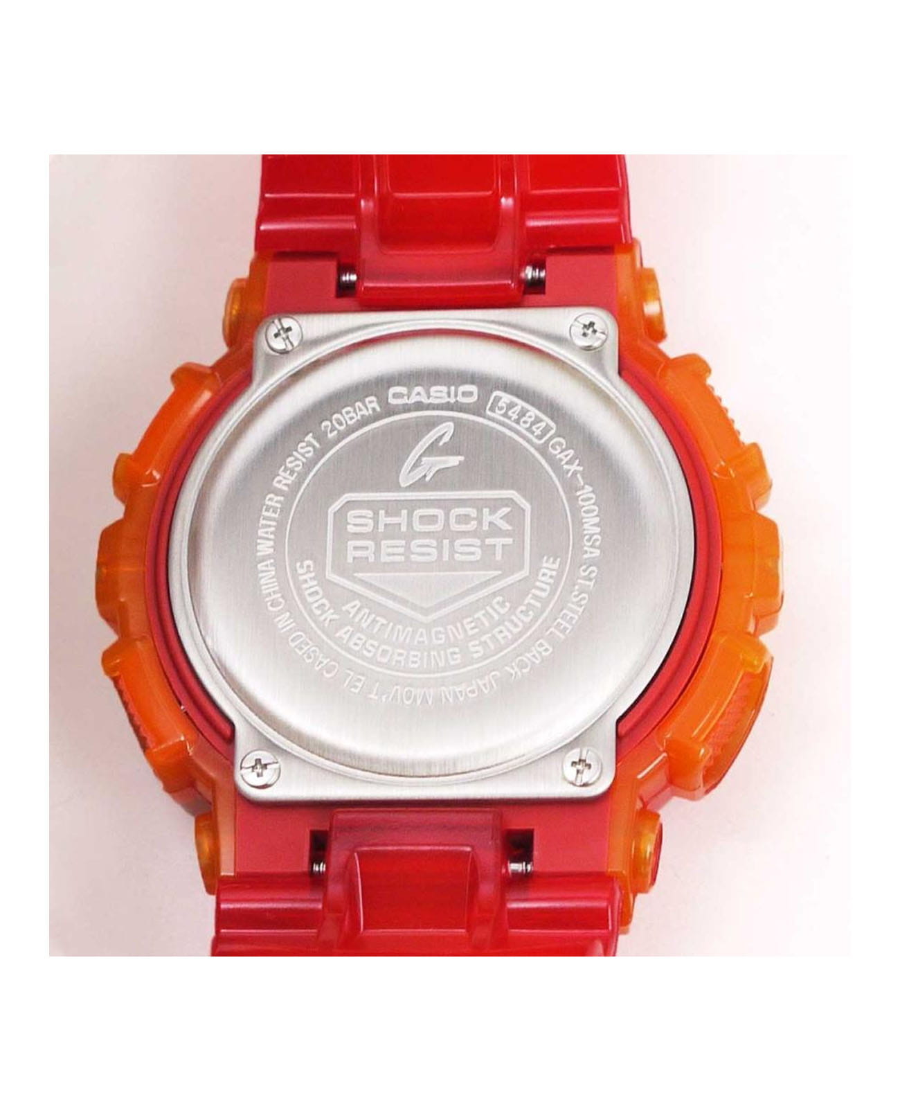 Casio Casio G-Shock GAX-100MSA-4A электронные мужские часы часы крупный план черный циферблата