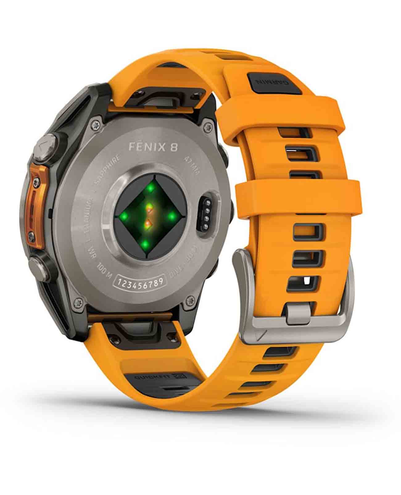 Garmin Garmin Fenix 8 47mm Amoled Sapphire Titanium Orange 010-02904-11 010-02904-11 оригинальные мужские часы в комплекте с коробкой