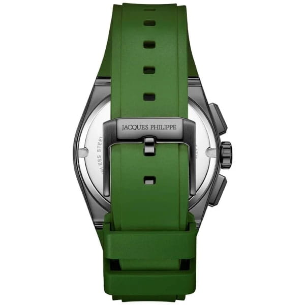 Jacques Philippe Jacques Philippe Aurora JPQGC4184XXG,  швейцария мужские часы на браслете силикон боковой вид