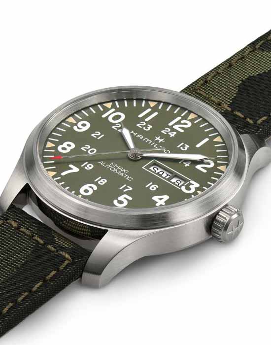 Оригинальные часы Hamilton Hamilton Khaki Field Day Date Auto H70535061 механические калибр механизма h-30 общий вид