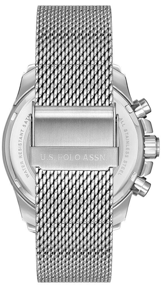 U.S. Polo Assn. U.S. Polo Assn. Crossing USPA1028-08,  сша мужские часы на браслете нержавеющая сталь 316l боковой вид
