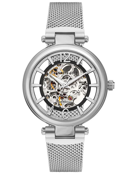 Kenneth Cole Kenneth Cole KCWLL2105802  KCWLL2105802 механические женские часы белый циферблат, браслет нержавеющая сталь — вид спереди