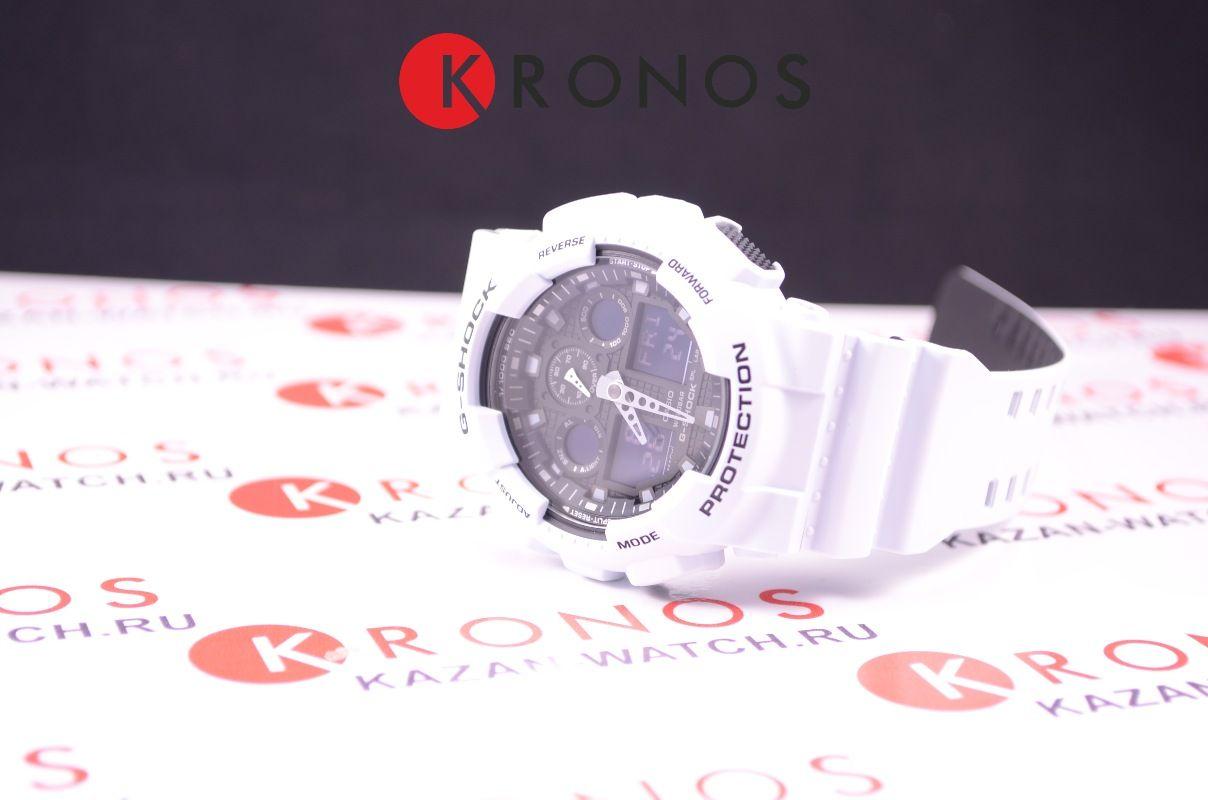 Casio Casio G-Shock GA-100L-7A GA-100, наручные мужские часы фото под углом