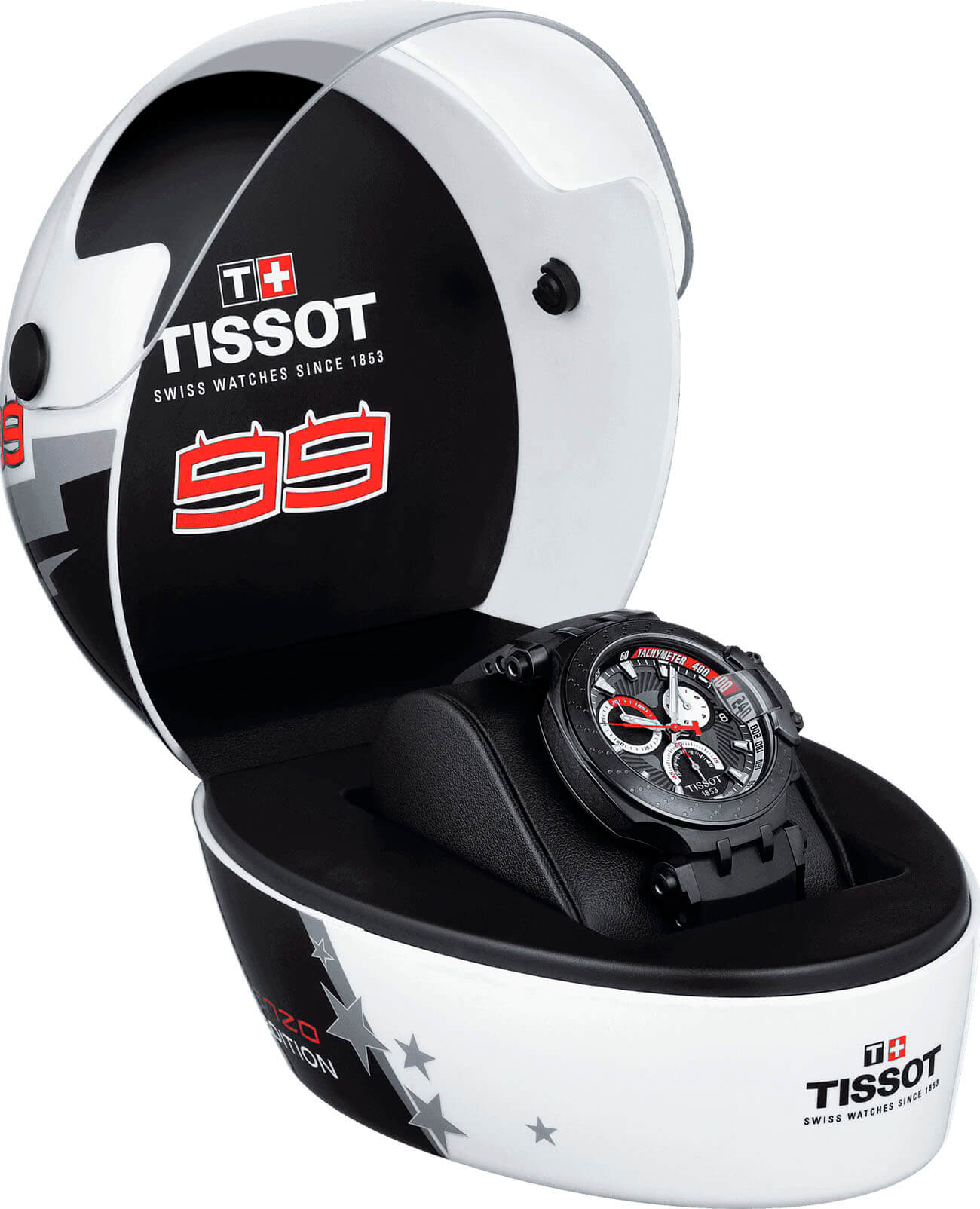 Tissot Tissot T-Race Jorge Lorenzo T115.417.37.061.01 кварцевые мужские часы часы крупный план черный циферблата