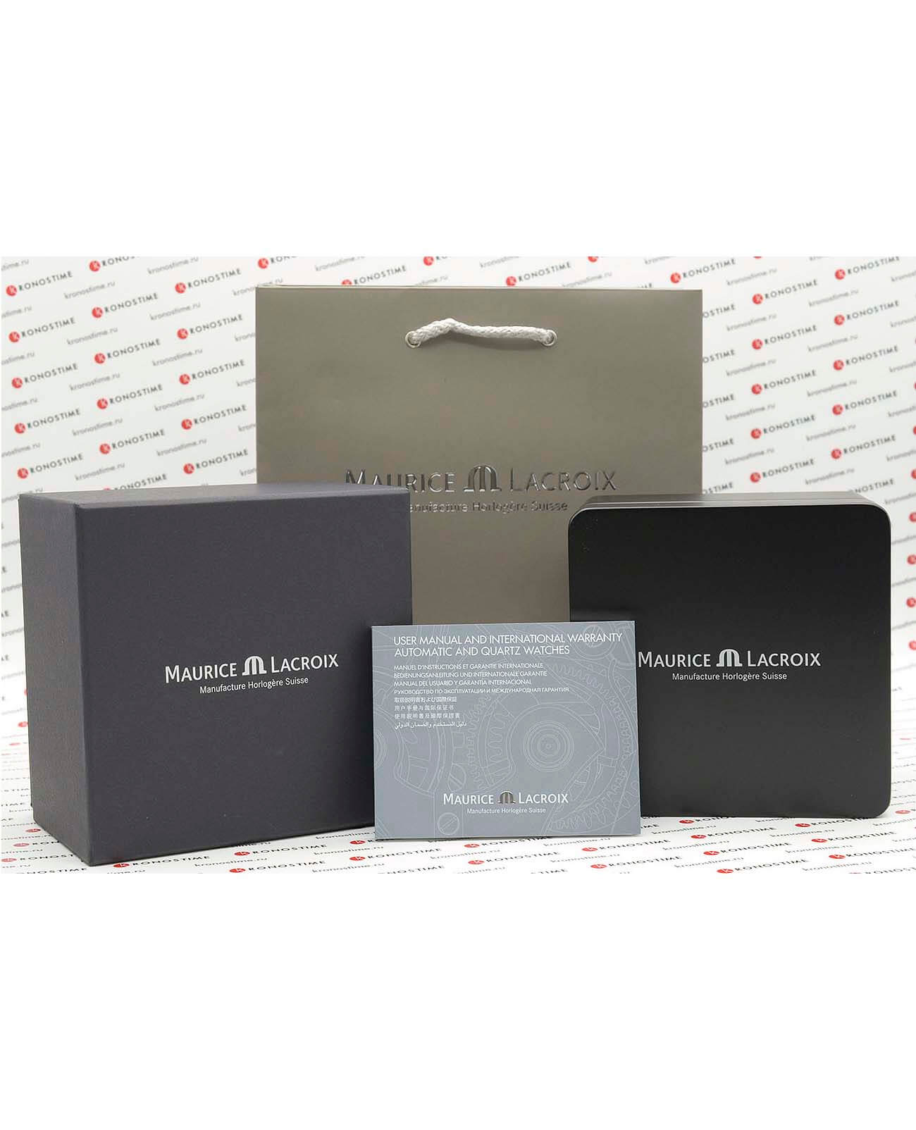 Maurice Lacroix Maurice Lacroix FIABA Date FA1004-PVP13-110-1 кварцевые женские часы часы крупный план серебристый циферблата