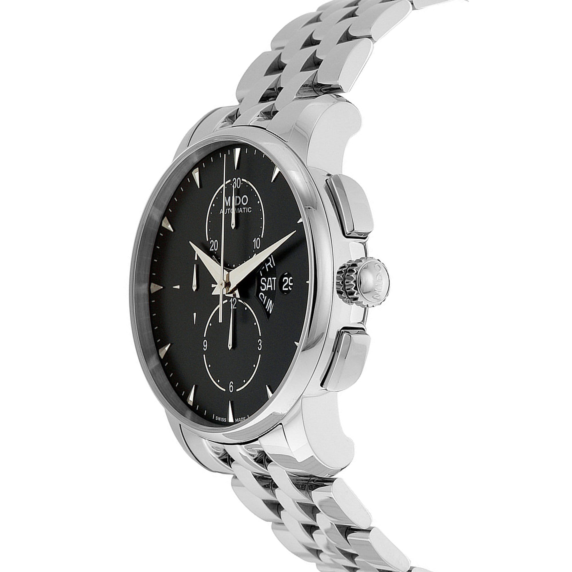 Оригинальные часы Mido Mido Baroncelli M8607.4.18.12 механические калибр механизма  общий вид