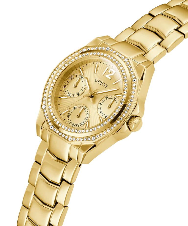 Guess Guess Sport GW0685L2,  сша женские часы на браслете сталь с ip покрытием боковой вид