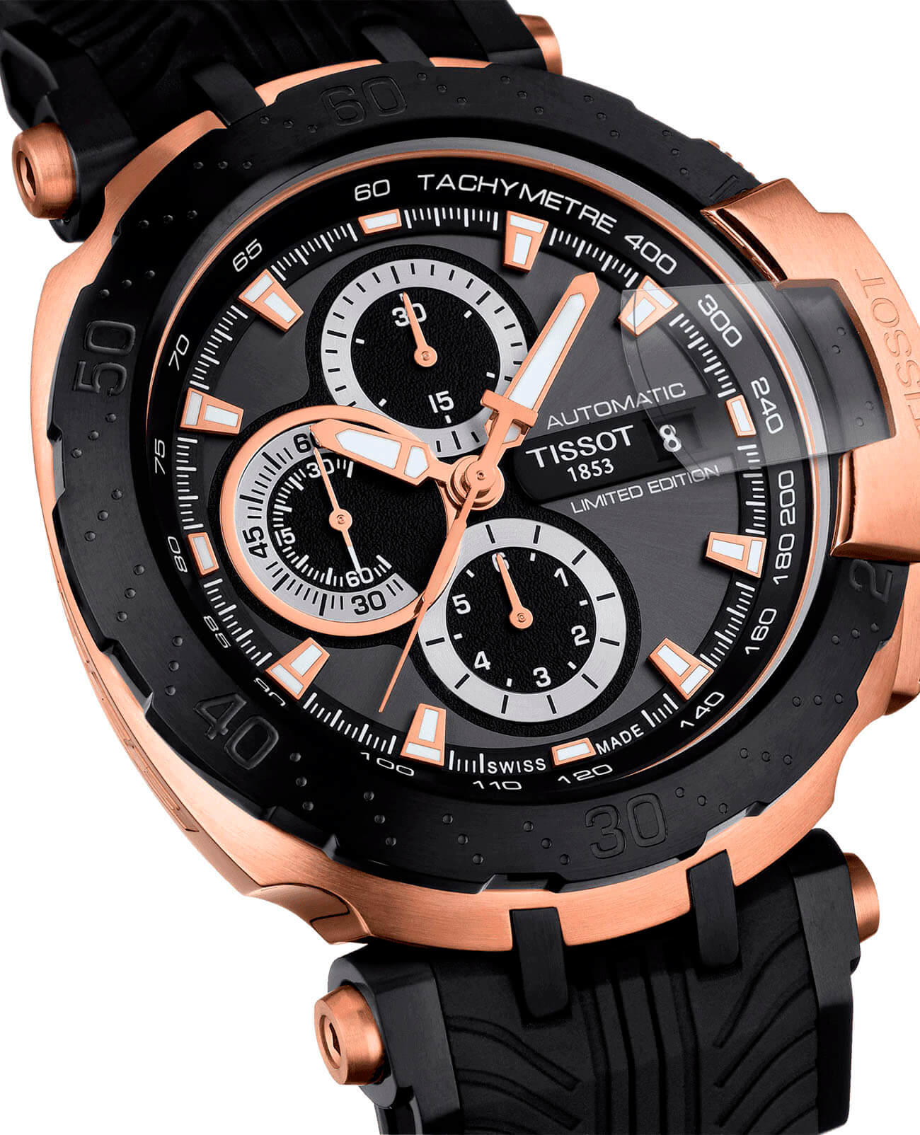 Tissot Tissot T-Race Motogp 2018 Automatic T092.427.27.061.01, t-sport швейцария мужские часы на браслете силикон боковой вид