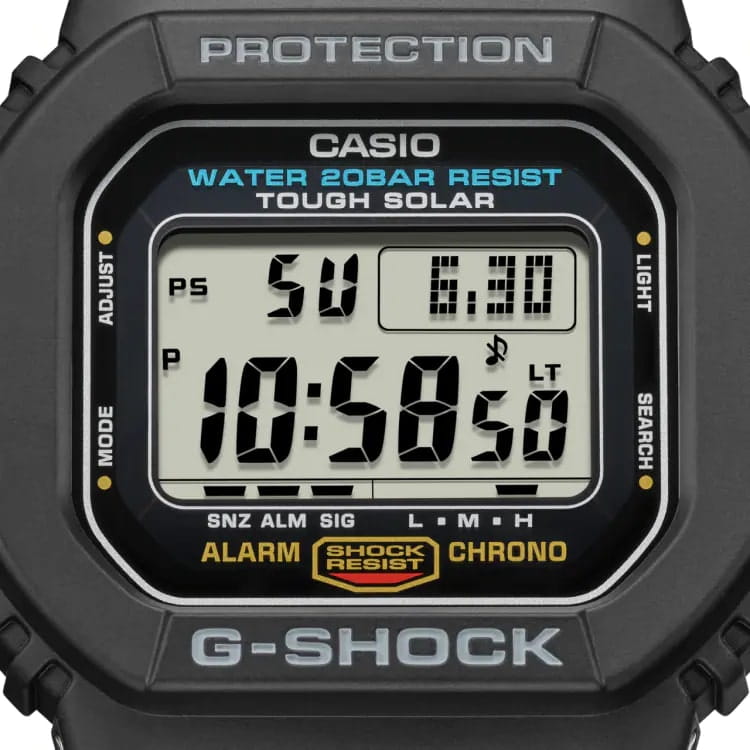 Оригинальные часы Casio Casio G-Shock G-5600UE-1DR (G-5600UE-1) электронные калибр механизма  общий вид