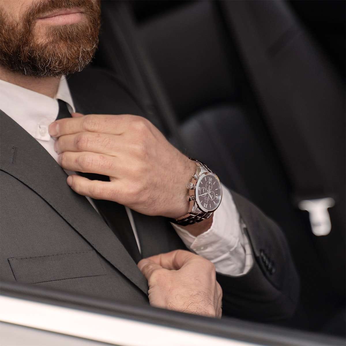 Jaguar Jaguar Acamar J963/4 кварцевые мужские часы часы крупный план черный циферблата