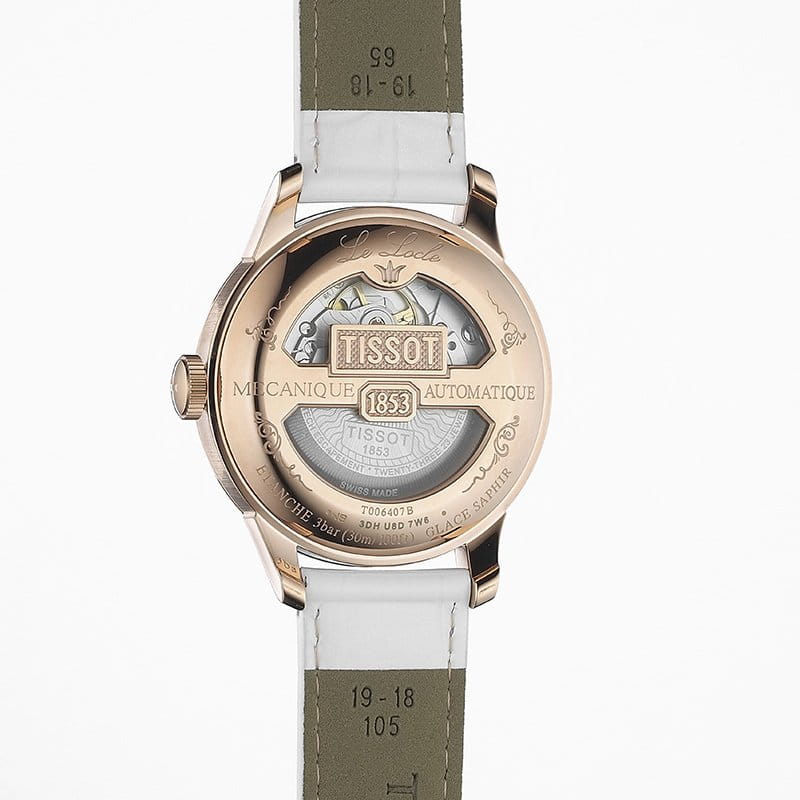 Tissot Tissot Le Locle Powermatic 80 Lady T006.407.36.118.00 механические женские часы часы крупный план перламутровый циферблата