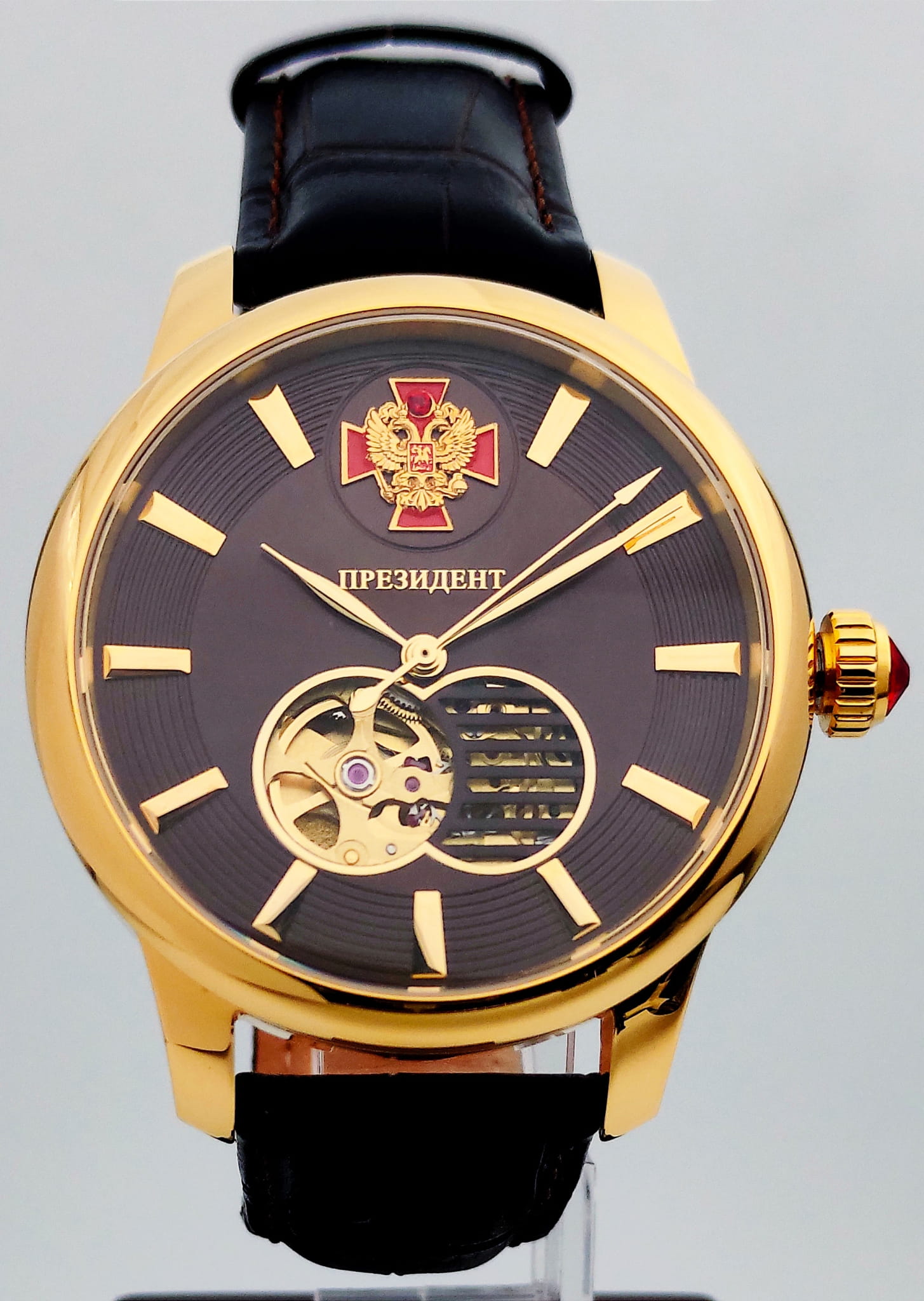 Оригинальные часы Президент Президент 3916092 механические калибр механизма miyota 82so общий вид