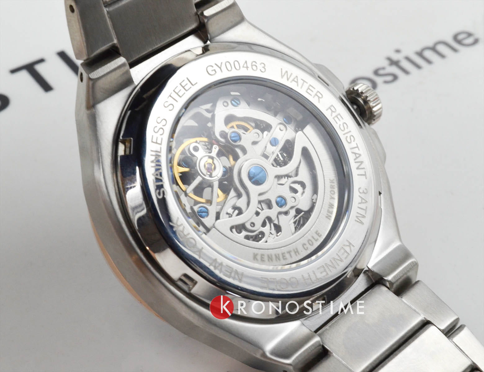 Kenneth Cole Kenneth Cole Automatic KCWGY0046303  - задняя крышка металл сталь корпуса, сша часы