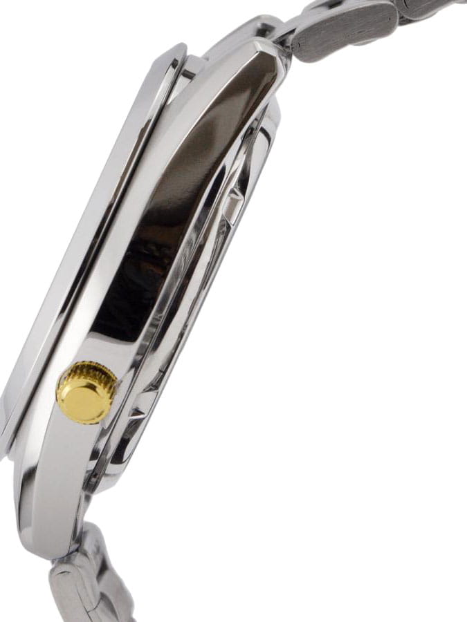 Seiko Seiko Seiko 5 SNKF15J1, 5 regular япония мужские часы на браслете нержавеющая сталь боковой вид