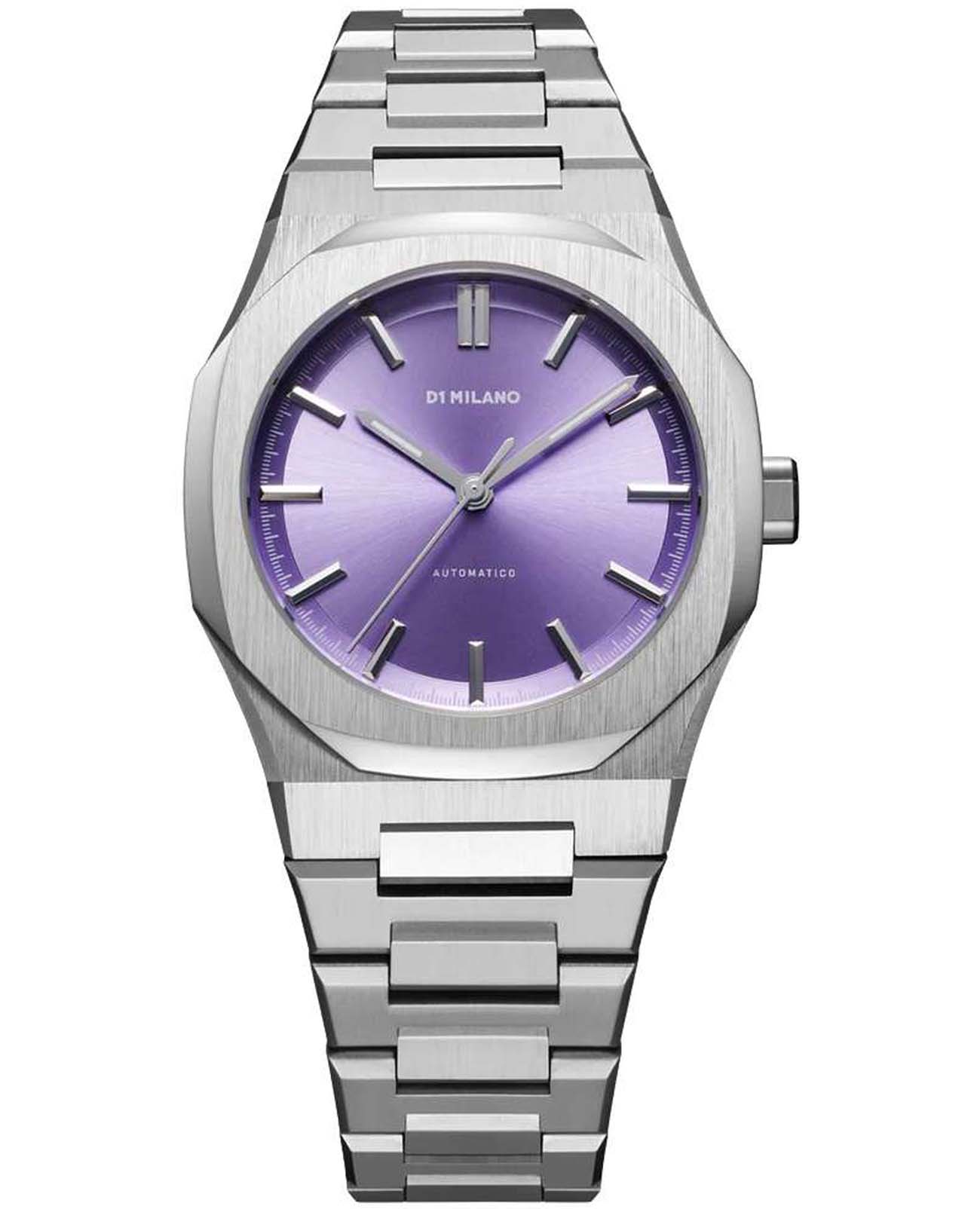 D1 Milano D1 Milano Automatico ATBU03  ATBU03 механические женские часы фиолетовый циферблат, браслет нержавеющая сталь — вид спереди