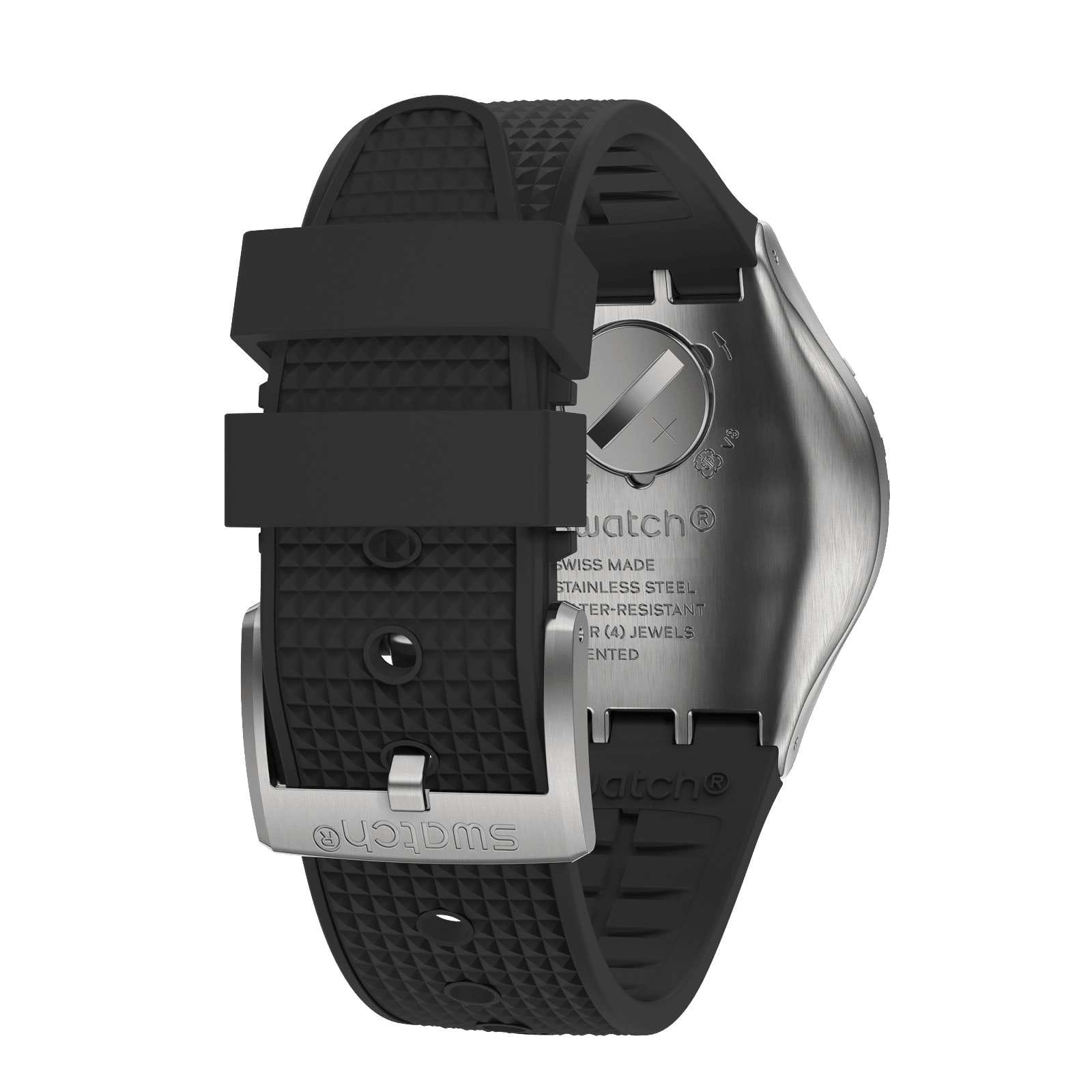 Swatch Swatch I New Chrono YVS487, gent швейцария мужские часы на браслете резина боковой вид