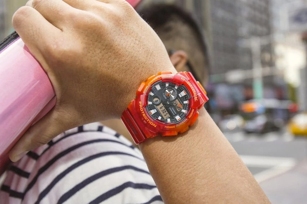 Casio Casio G-Shock GAX-100MSA-4A , наручные мужские часы фото под углом