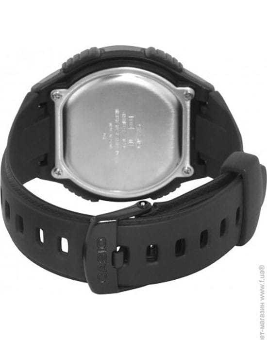 Casio Casio Collection W-734-1A, illuminator япония мужские часы на браслете пластик боковой вид
