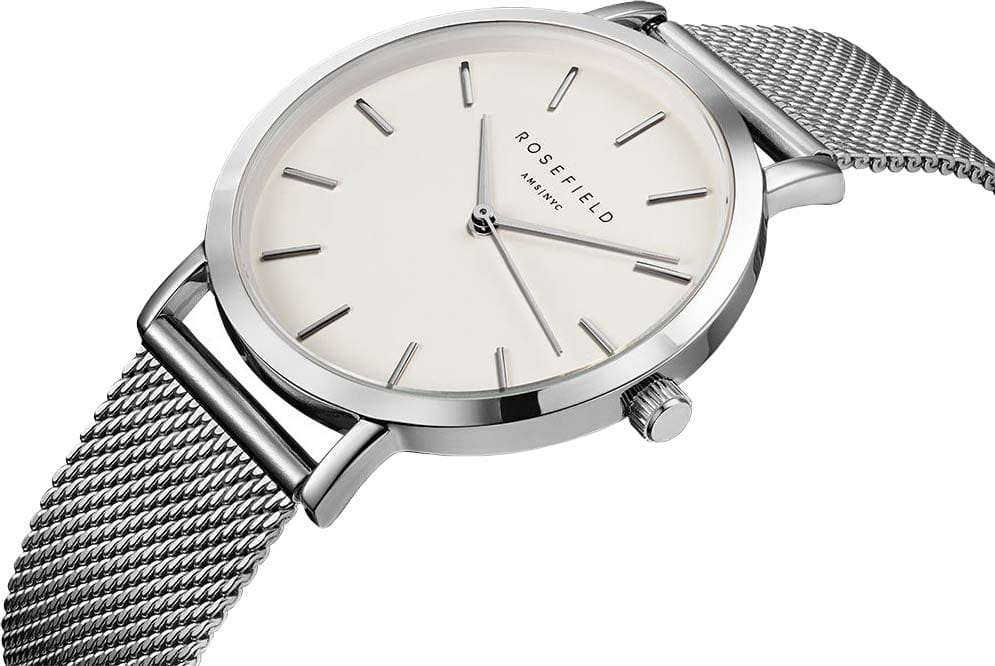 Rosefield Rosefield The Mercer MWS-M40 женские часы белый циферблат на запястье