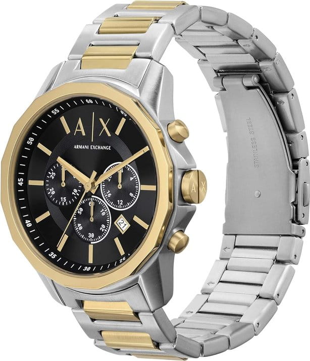 Armani Exchange Armani Exchange Banks AX7148SET,  италия мужские часы на браслете нержавеющая сталь с ip-покрытием боковой вид