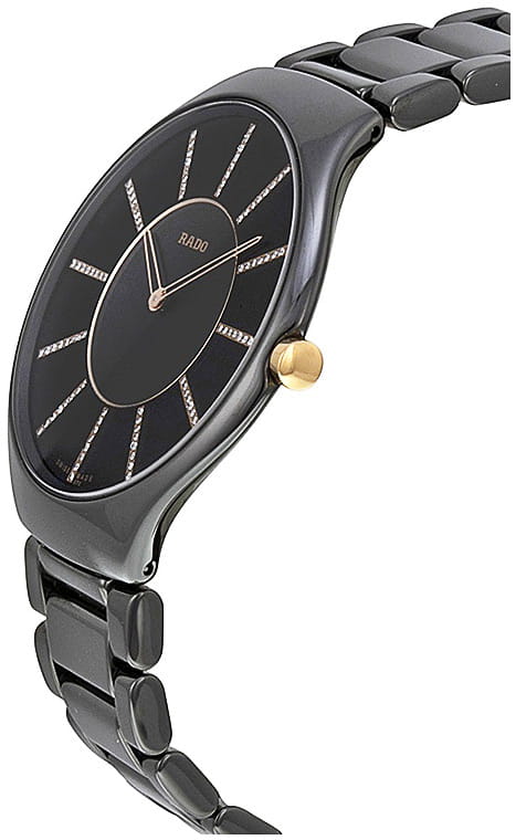 Оригинальные часы Rado Rado True Thinline R27741702 кварцевые калибр механизма eta 210.001 общий вид