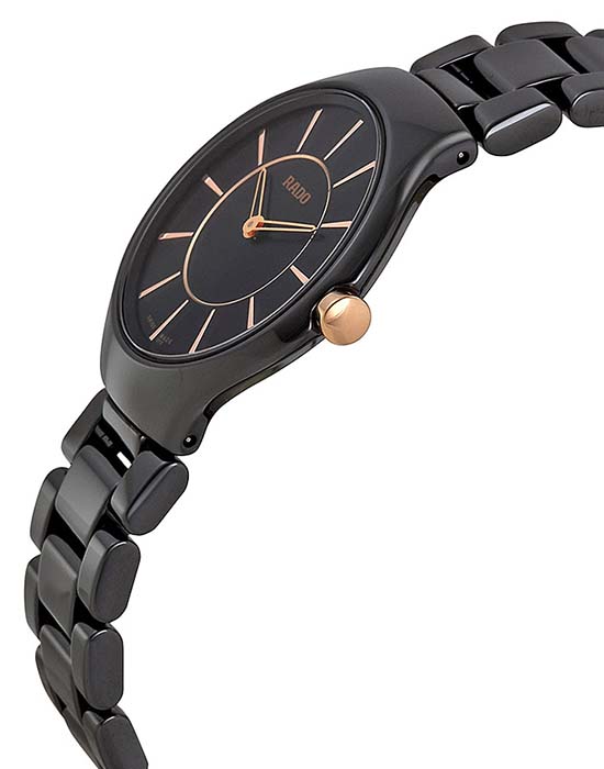 Rado Rado True Thinline R27742152 , наручные женские часы фото под углом