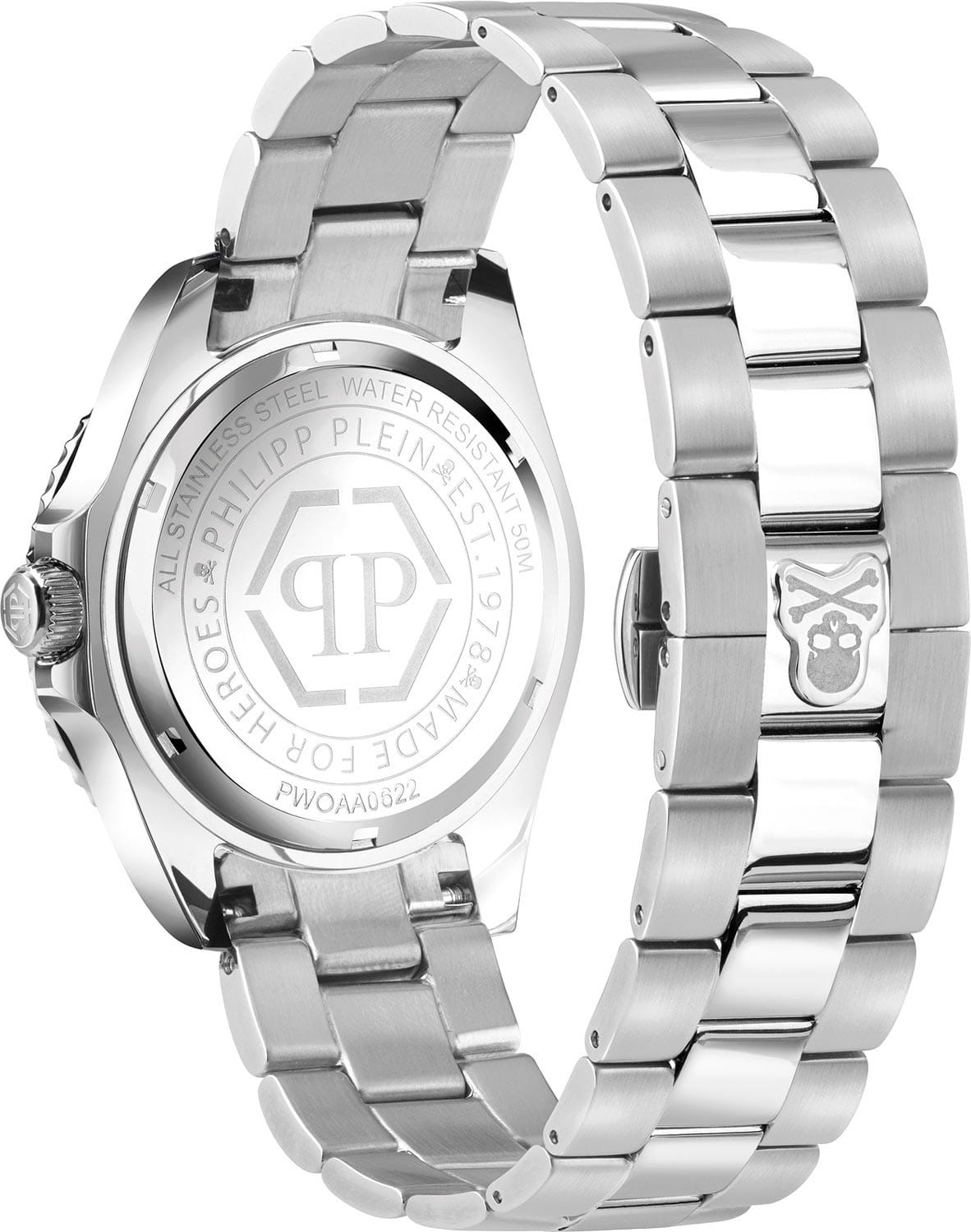 Оригинальные часы Philipp Plein Philipp Plein The Skull PWOAA0622 кварцевые калибр механизма  общий вид